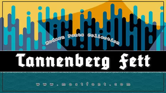 Typographic Design of Tannenberg-Fett