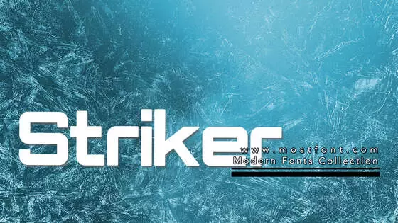 「Striker」字体排版样式