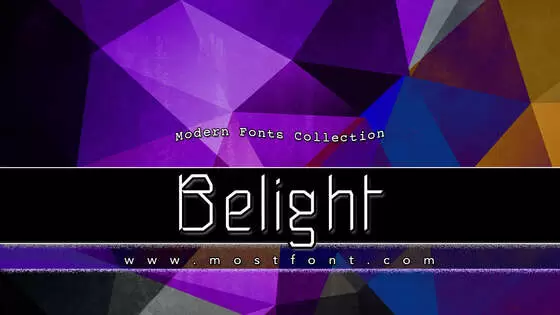 Typographic Design of Belight