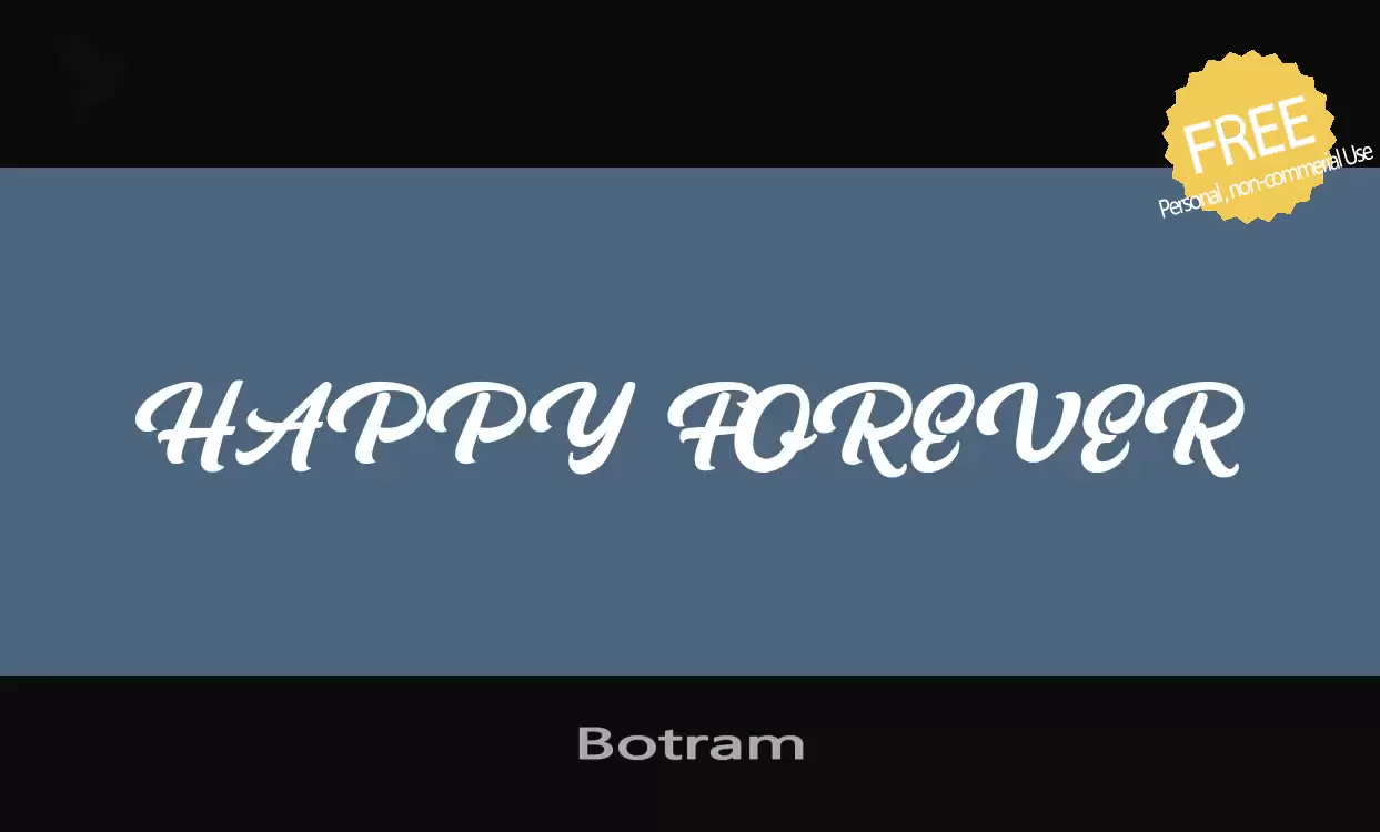 Font Sample of Botram