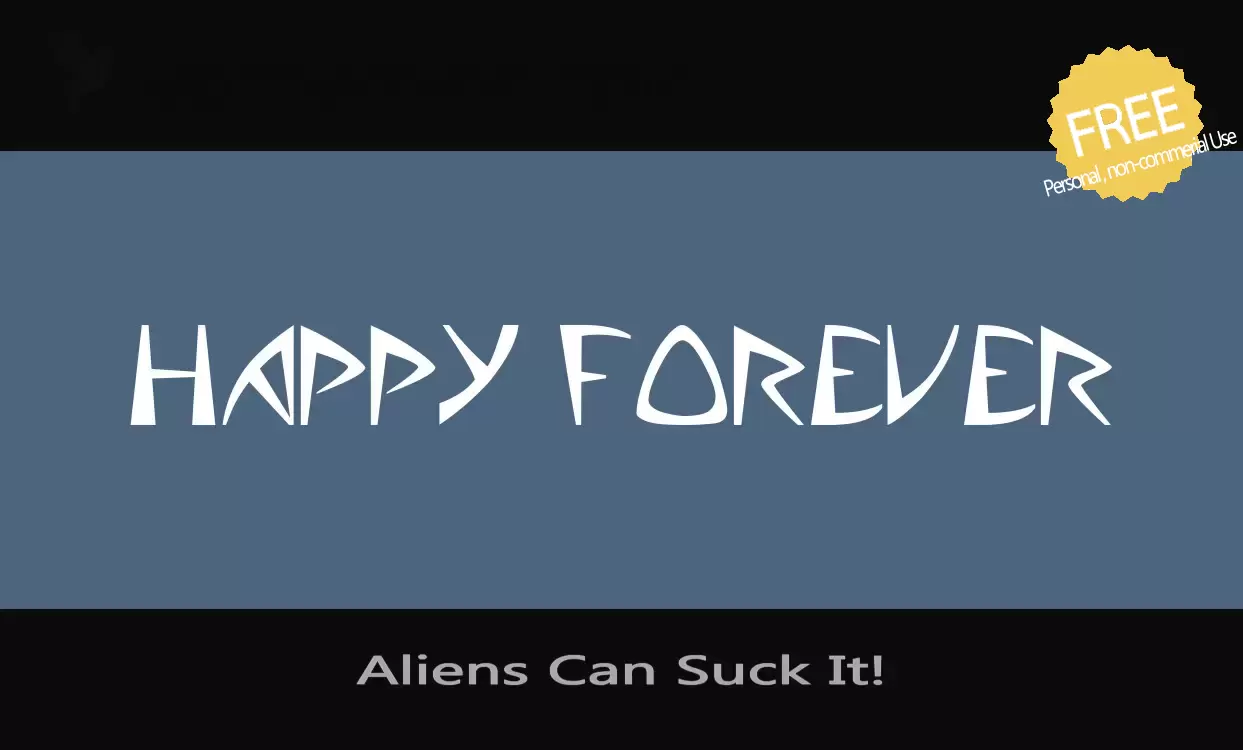 「Aliens-Can-Suck-It!」字体效果图