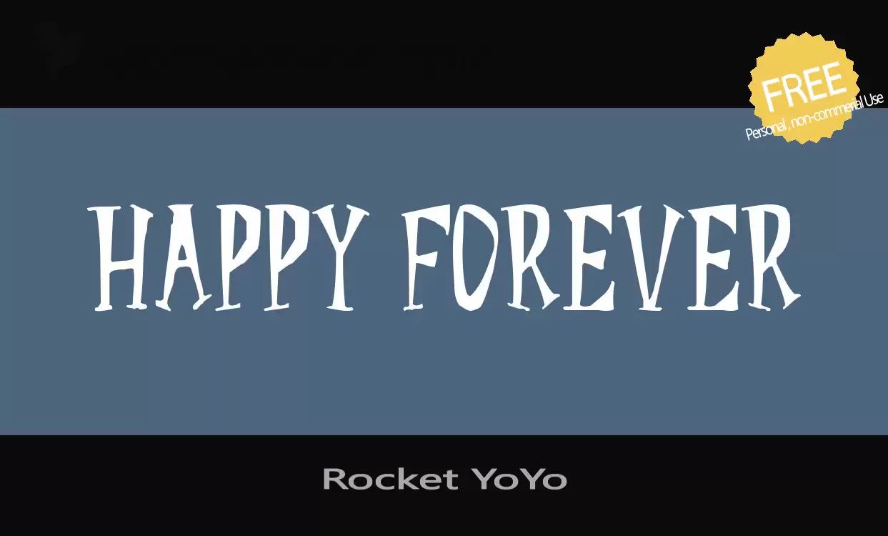 「Rocket-YoYo」字体效果图