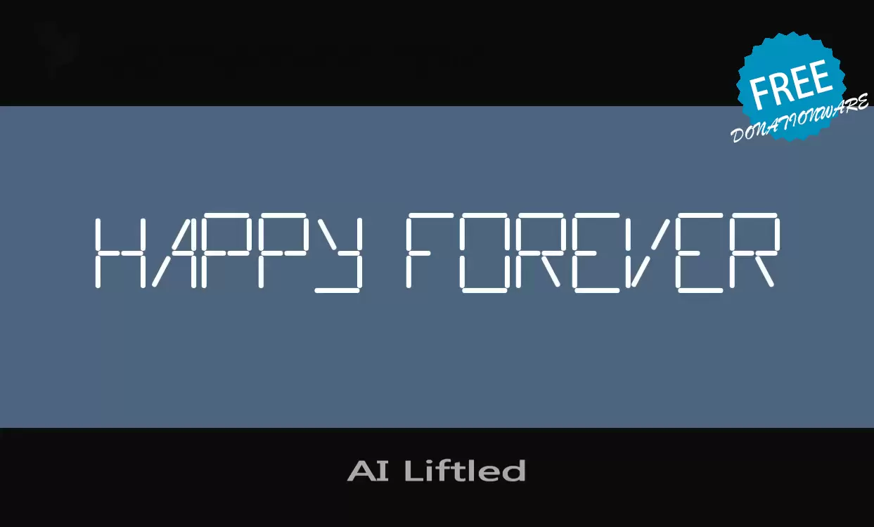 「AI-Liftled」字体效果图