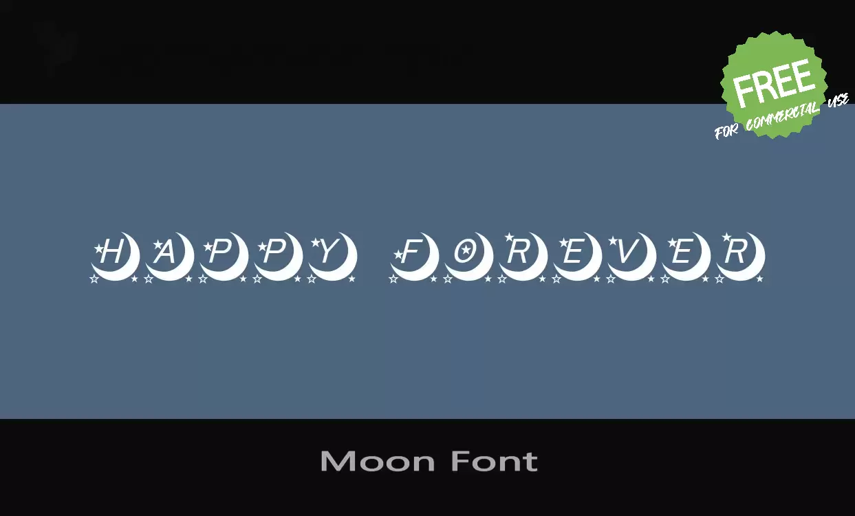 Sample of Moon-Font