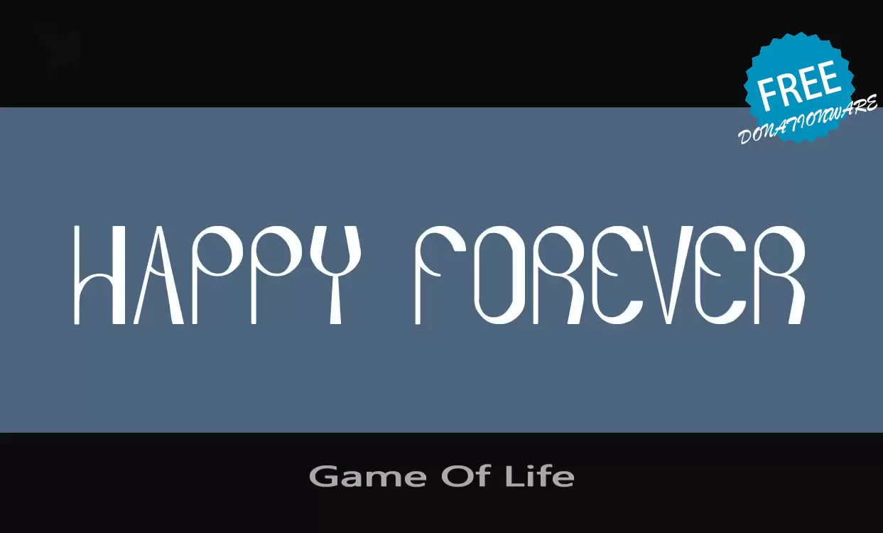 Font Sample of Game-Of-Life