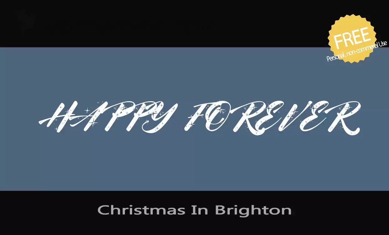 「Christmas-In-Brighton」字体效果图