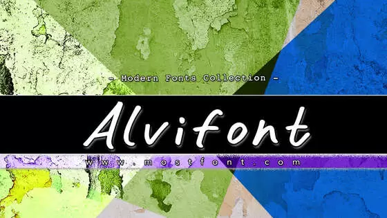 Typographic Design of Alvifont