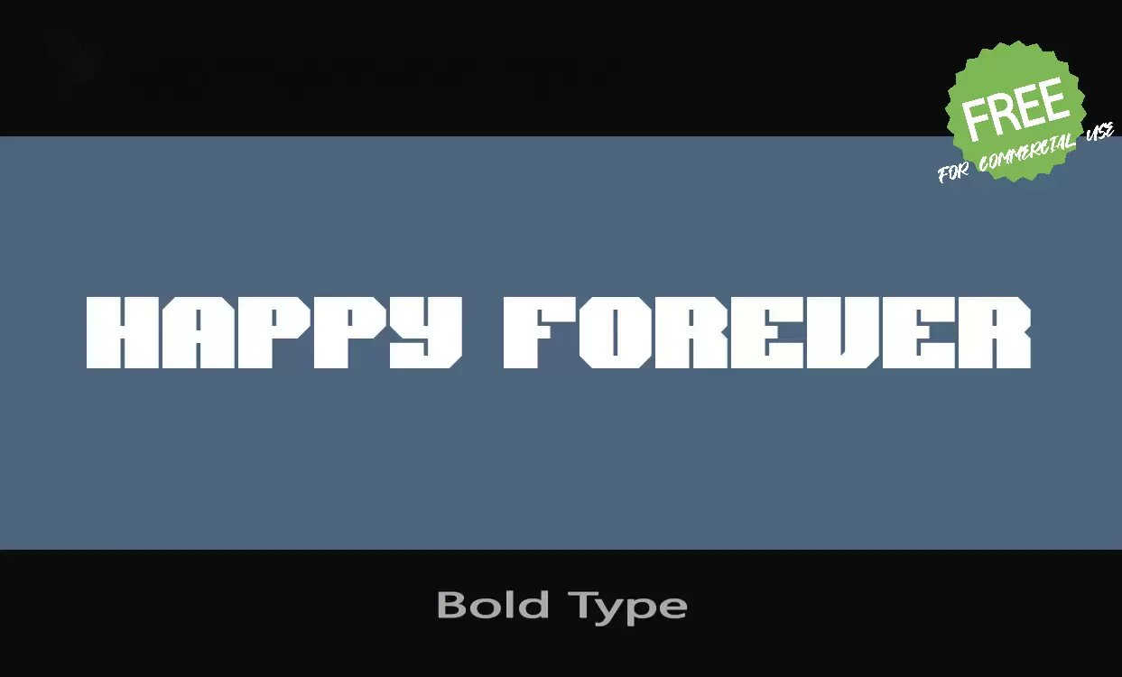 Sample of Bold-Type