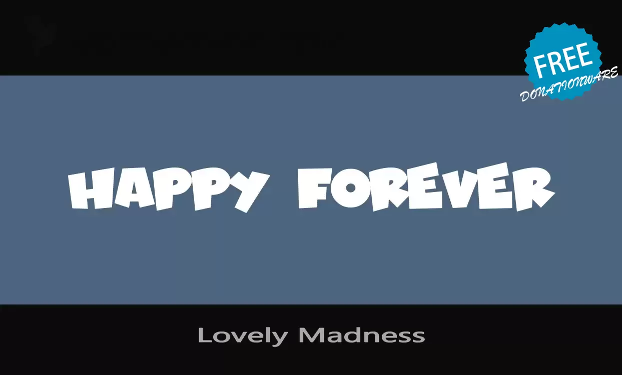 「Lovely-Madness」字体效果图