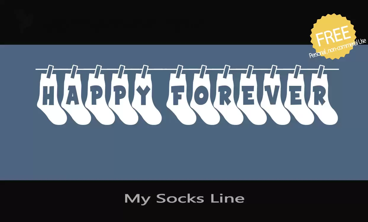 Font Sample of My-Socks-Line