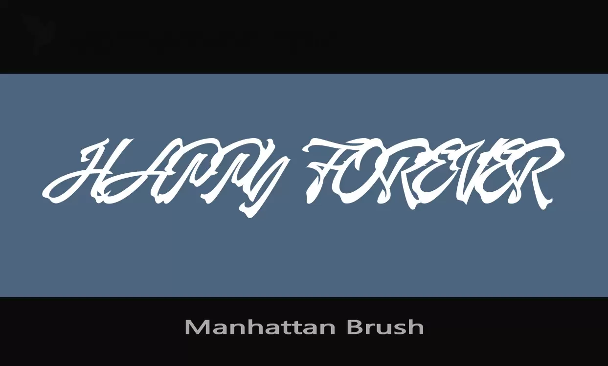 「Manhattan-Brush」字体效果图