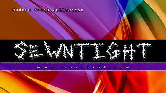 「SewnTight」字体排版图片