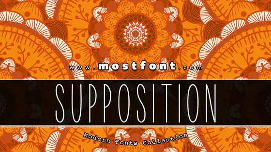 Typographic Design of Supposition
