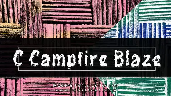 Typographic Design of C-Campfire-Blaze