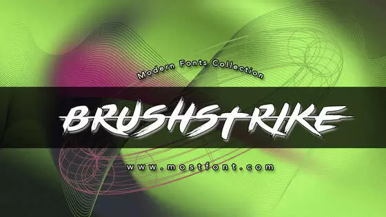 Typographic Design of BRUSHSTRIKE