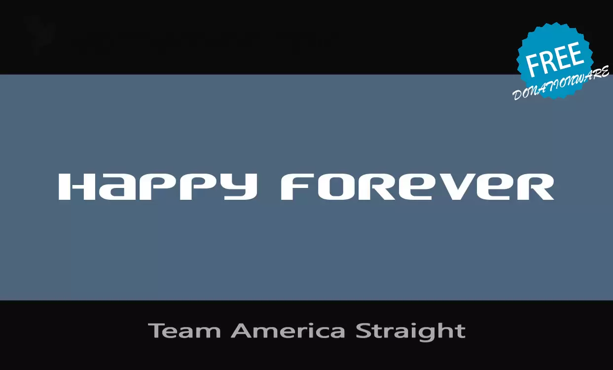 Font Sample of Team-America-Straight