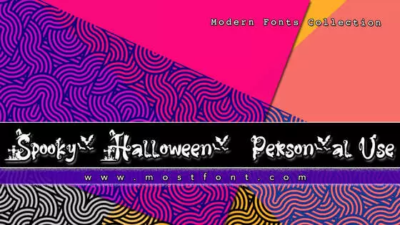 「Spooky-Halloween---Personal-Use」字体排版样式