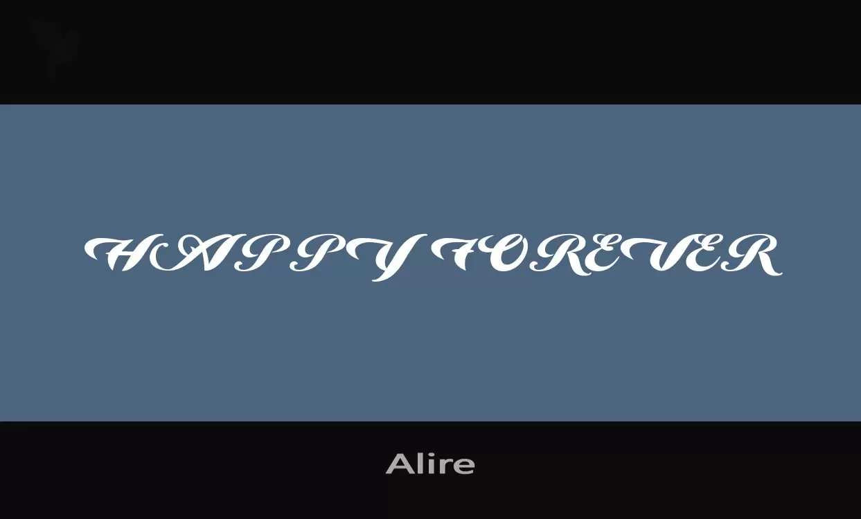 「Alire」字体效果图