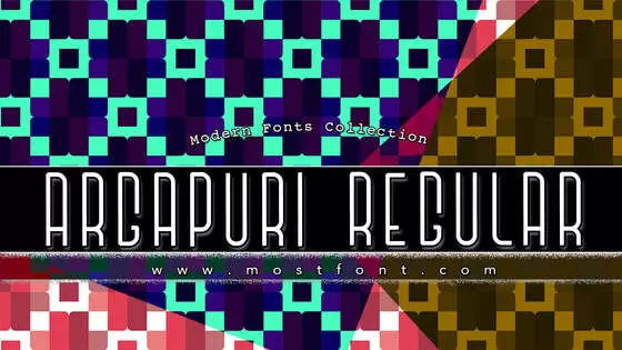 Typographic Design of Argapuri-Regular