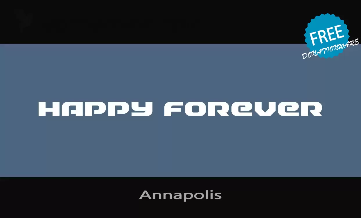 Font Sample of Annapolis