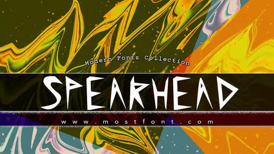 「Spearhead」字体排版图片