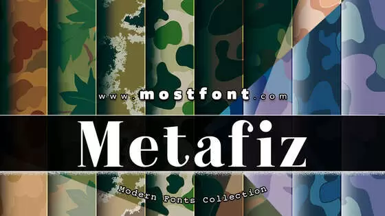 「Metafiz」字体排版图片