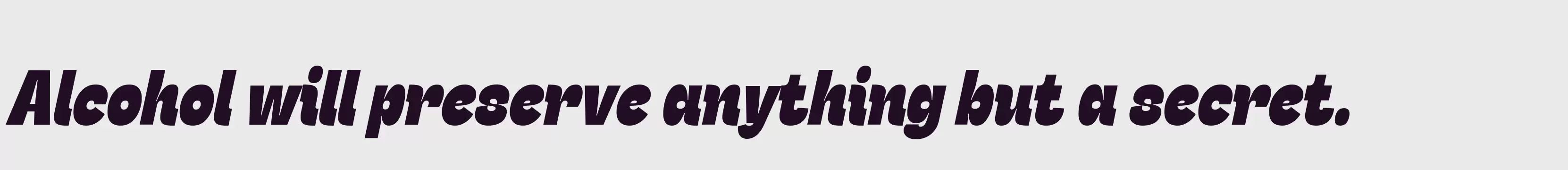 Preview Of HeavyItalic