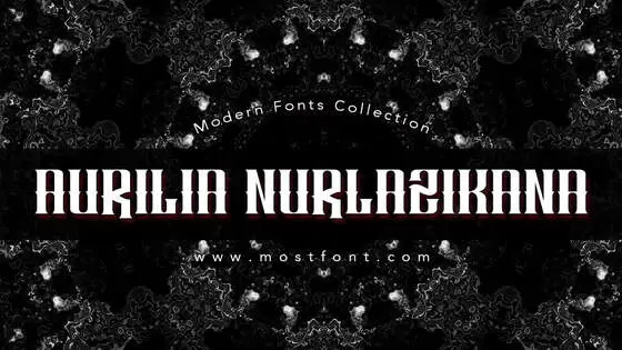Typographic Design of AURILIA-NURLAZIKANA