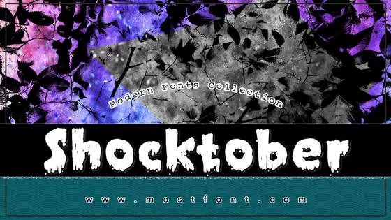 「Shocktober」字体排版样式