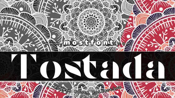 「Tostada」字体排版图片