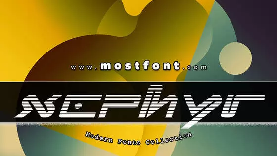 「Xephyr-Gradient-Italic」字体排版样式