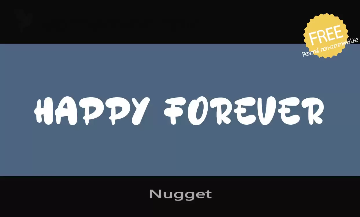 「Nugget」字体效果图