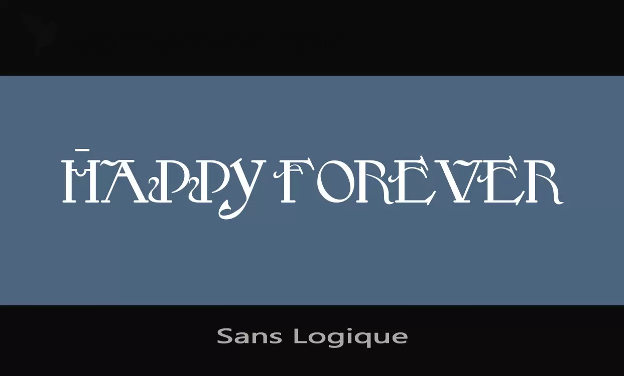 「Sans-Logique」字体效果图