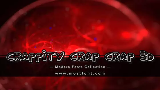 「Crappity-Crap-Crap-3D」字体排版样式