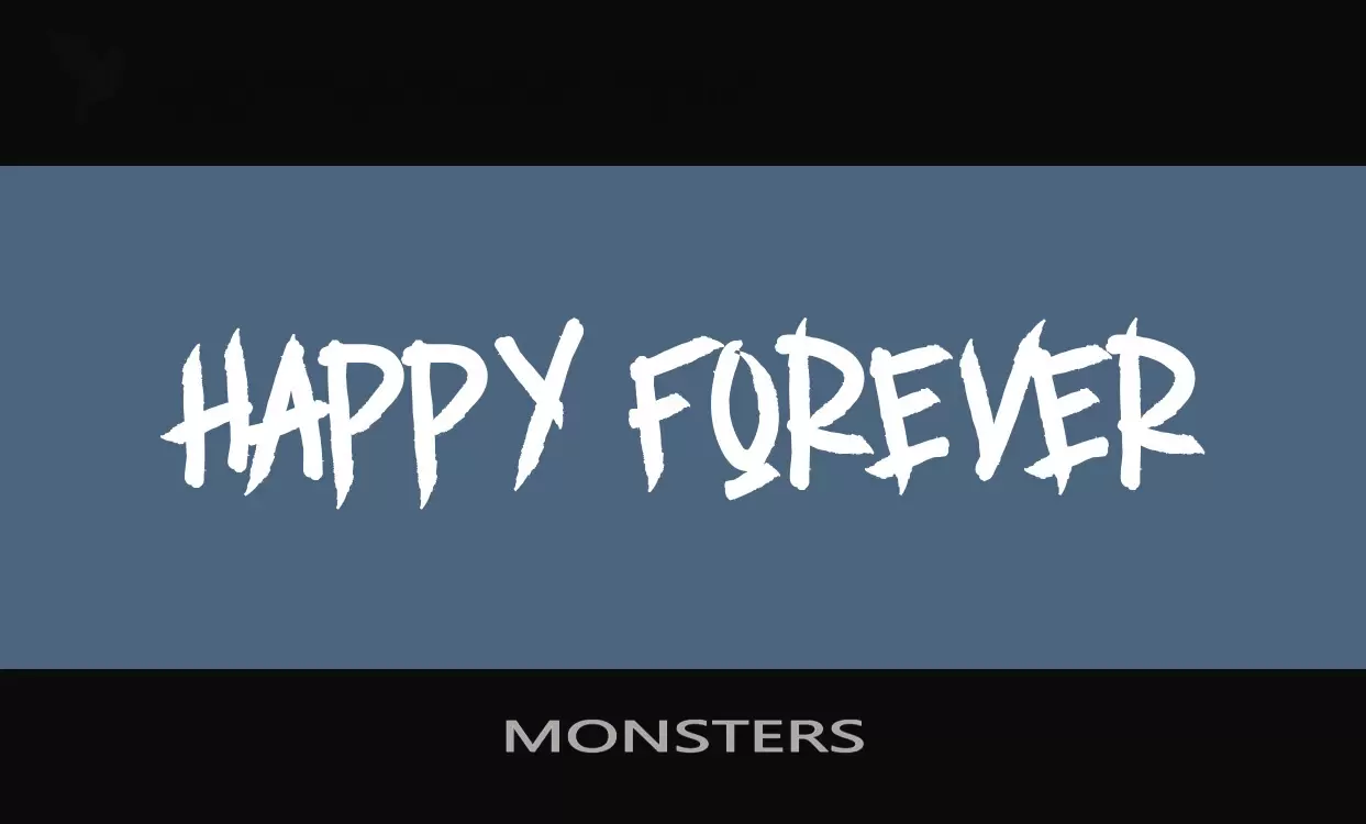 Font Sample of MONSTERS