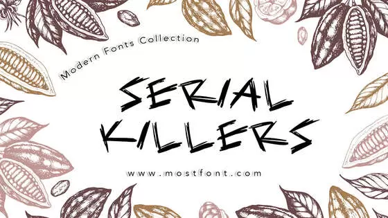 「Serial-Killers」字体排版图片