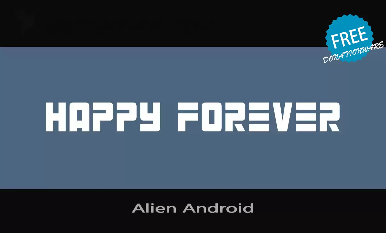 Font Sample of Alien-Android