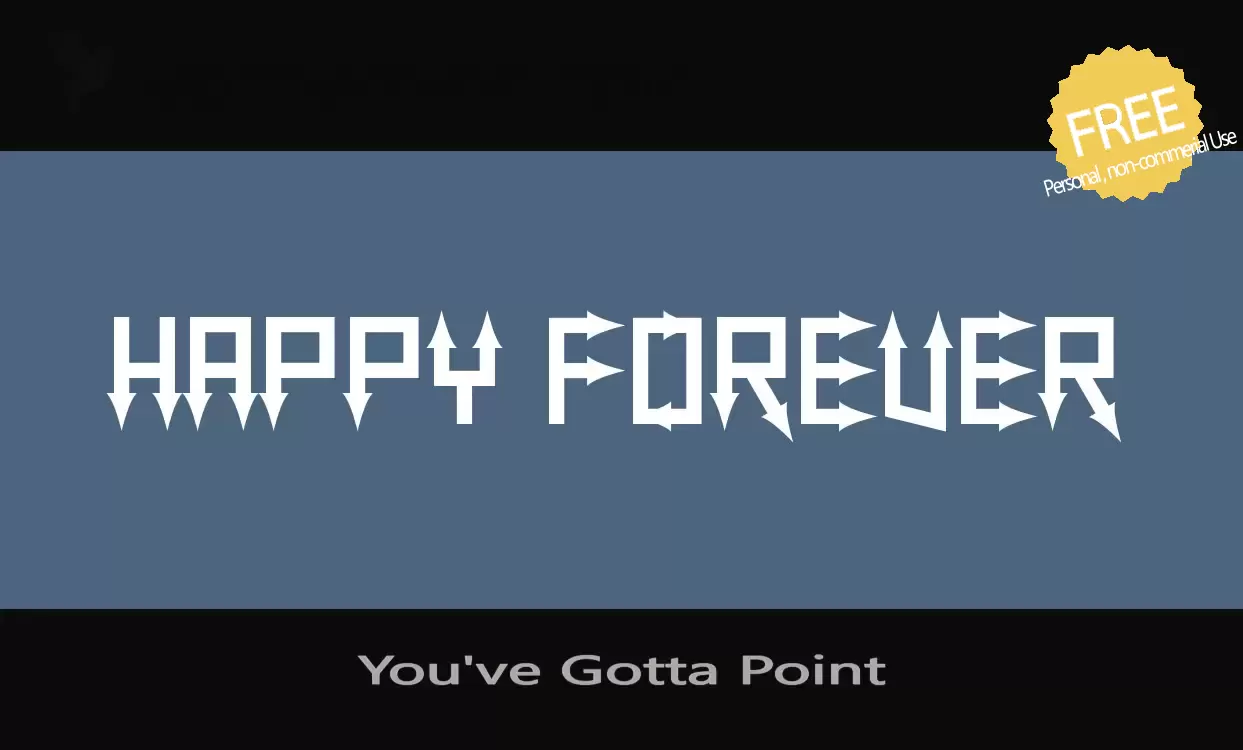 Font Sample of You've-Gotta-Point