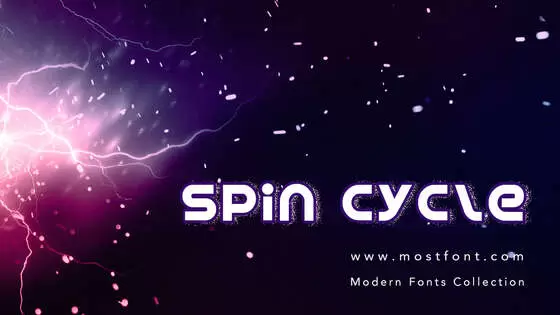 「Spin-Cycle」字体排版图片