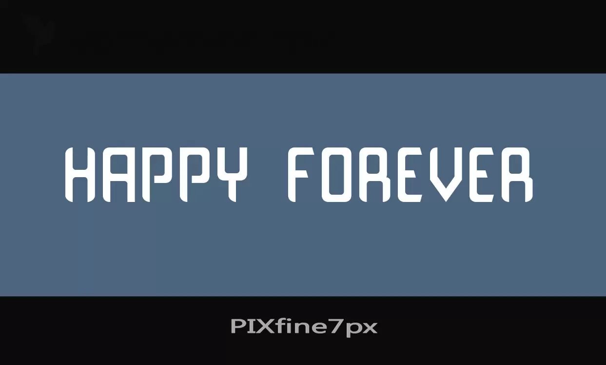 「PIXfine7px」字体效果图