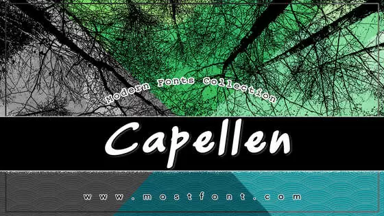 「Capellen」字体排版图片