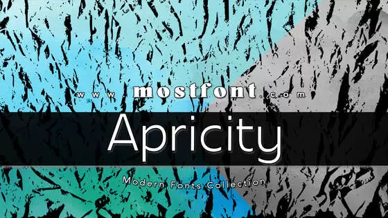 「Apricity」字体排版图片