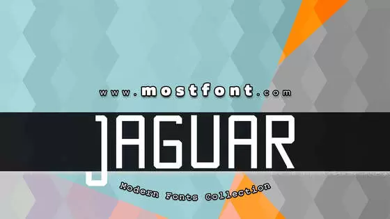 「JAGUAR」字体排版图片