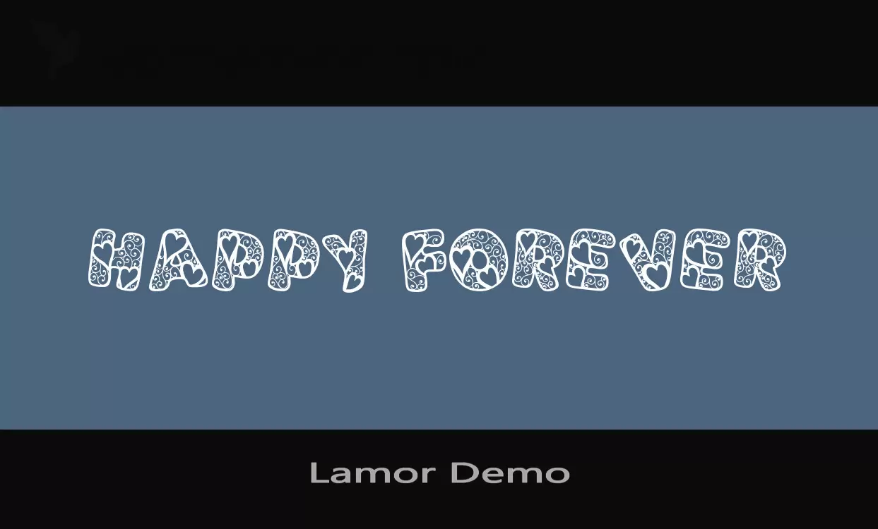 Font Sample of Lamor-Demo