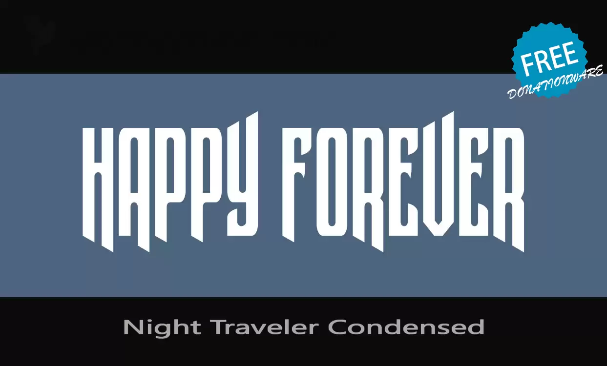 「Night-Traveler-Condensed」字体效果图