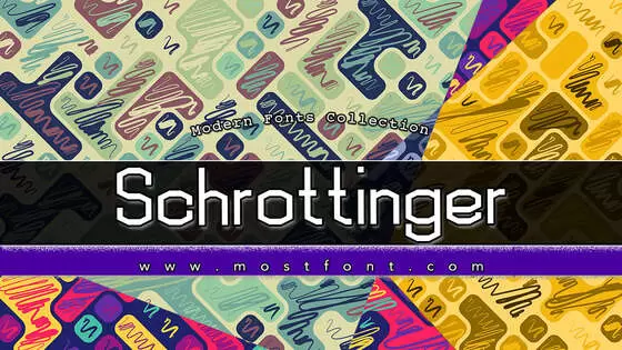 「Schrottinger」字体排版样式