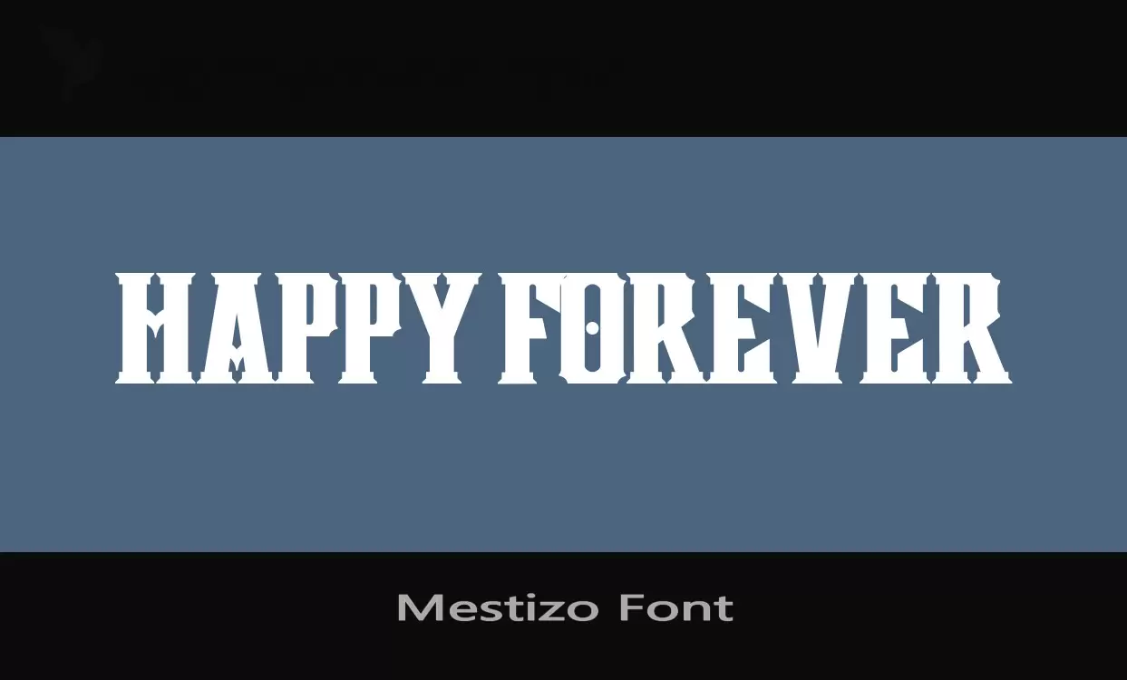 「Mestizo-Font」字体效果图