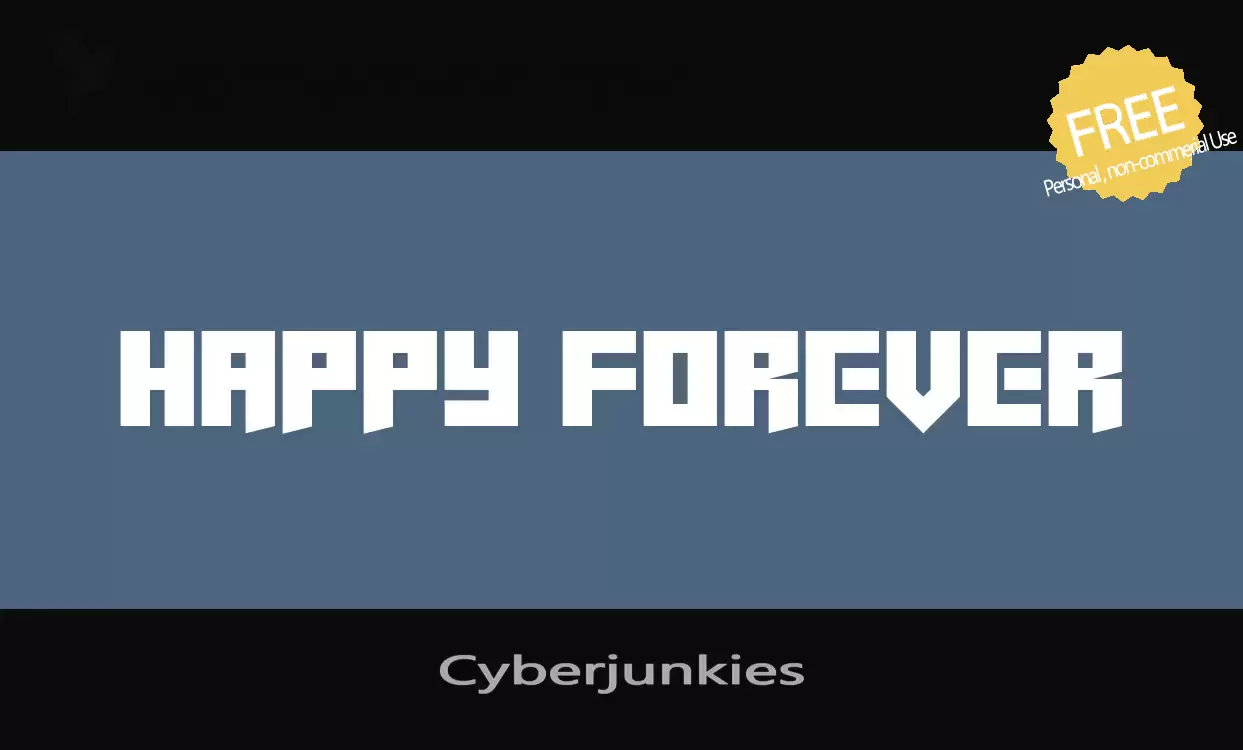 Font Sample of Cyberjunkies