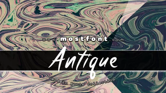 Typographic Design of Antique