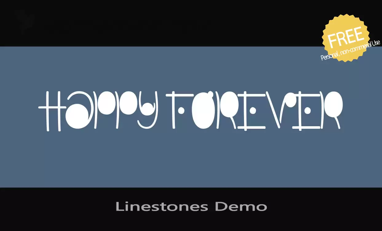 「Linestones-Demo」字体效果图